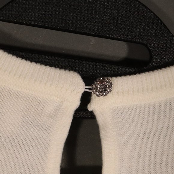 NWT Ronny Kobo Jaitlin Sweater in Ivory Size Medium - Picture 10 of 15